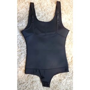 Amazon Shapewear Bodysuit black medium large waist trainer shape wear gym